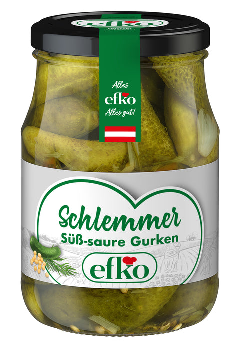 Efko Schlemmergurken Süß Sauer 370ml