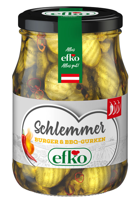 Efko Schlemmergurken Burger BBQ 370ml